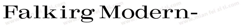 Falkirg Modern字体转换